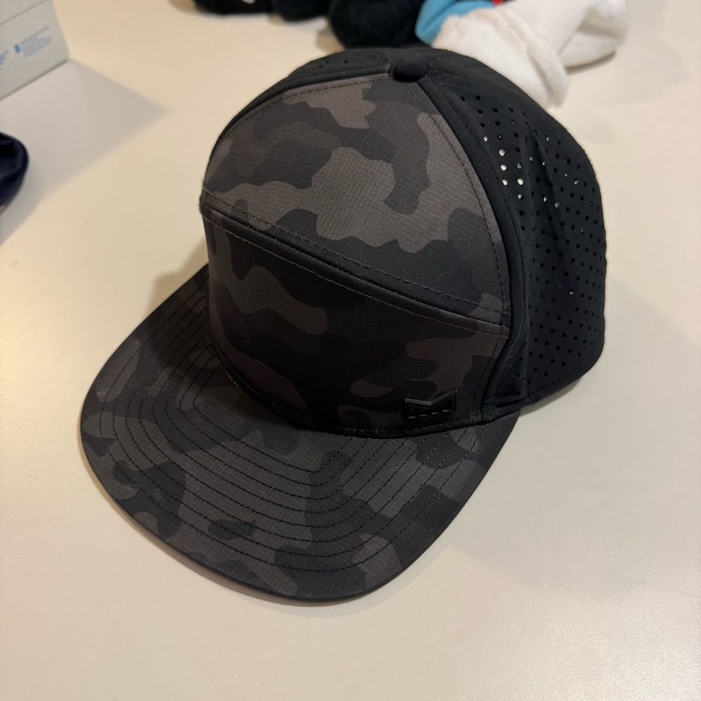 Melin Brand Black and Gray Snapback Hat